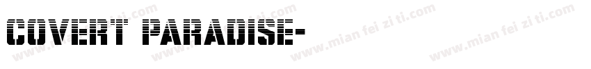 Covert Paradise字体转换